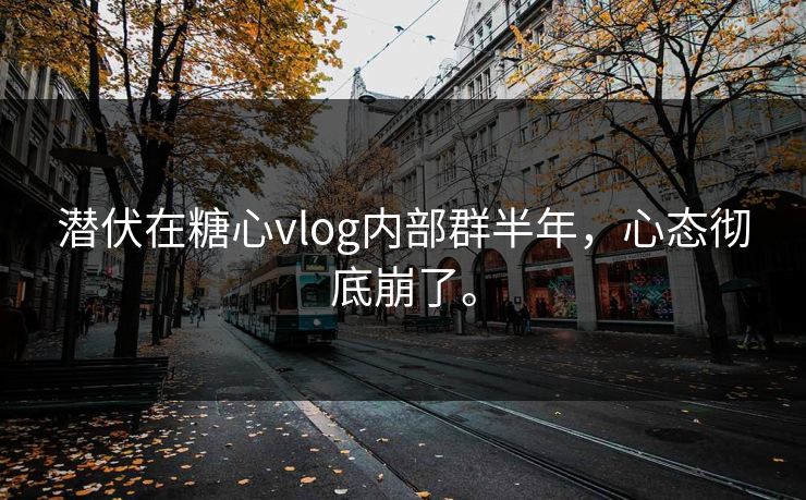 潜伏在糖心vlog内部群半年，心态彻底崩了。